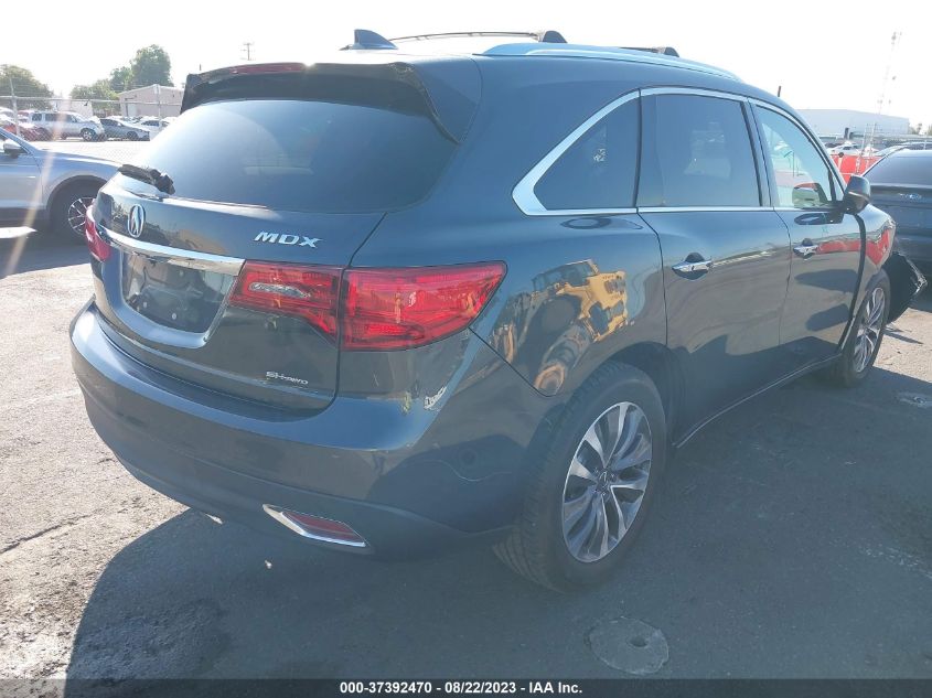 2016 ACURA MDX W/TECH/W/TECH - 5FRYD4H43GB048530
