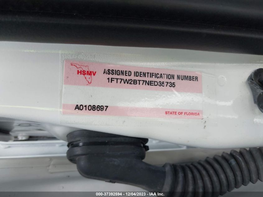 2022 FORD F-250 PLATINUM - 1FT7W2BT7NED35735