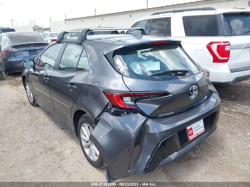 2023 TOYOTA COROLLA HATCHBACK SE JTND4MBE2P3193682