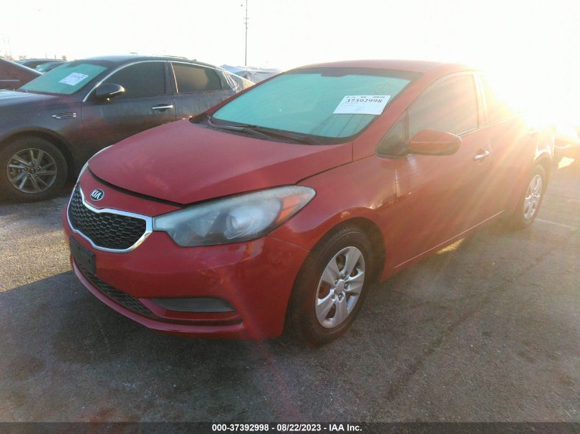 2016 KIA FORTE LX - KNAFK4A66G5586356
