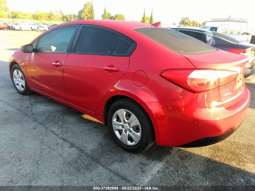 2016 KIA FORTE LX - KNAFK4A66G5586356