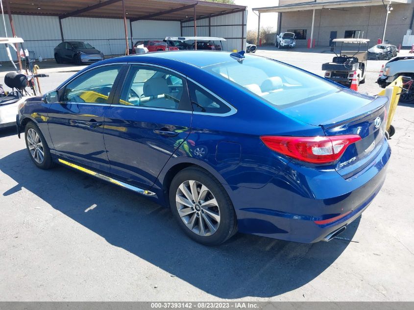 2015 HYUNDAI SONATA 2.4L SPORT - 5NPE34AF4FH081491