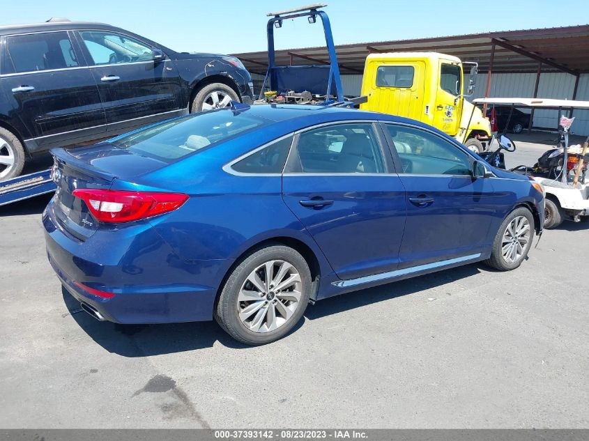 2015 HYUNDAI SONATA 2.4L SPORT - 5NPE34AF4FH081491