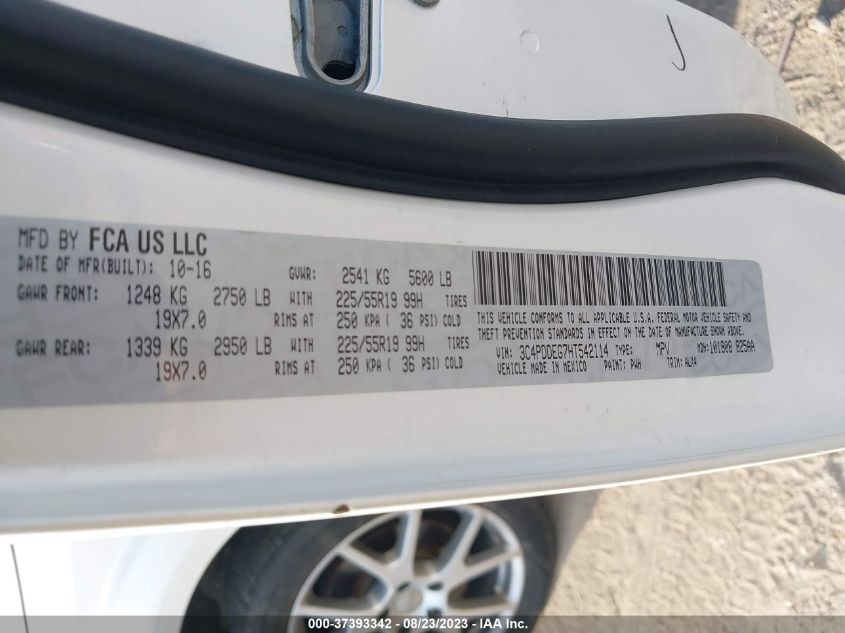 2017 DODGE JOURNEY GT - 3C4PDDEG7HT542114