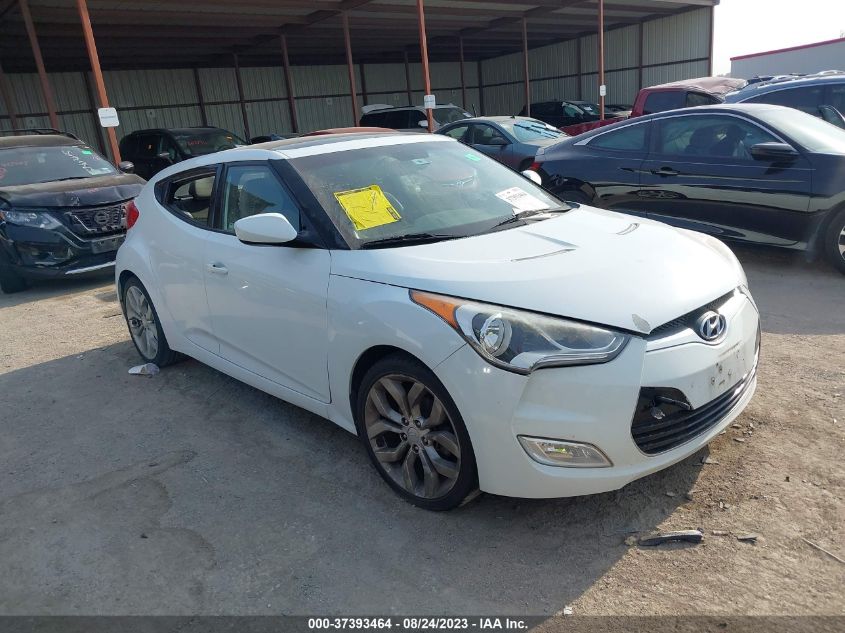 2013 HYUNDAI VELOSTER W/GRAY INT - KMHTC6ADXDU167131