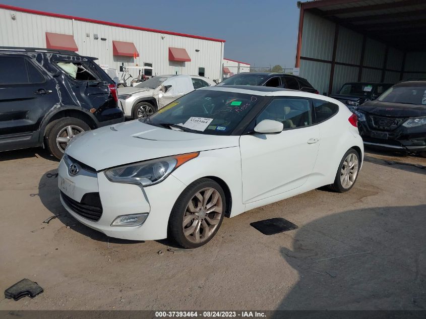 2013 HYUNDAI VELOSTER W/GRAY INT - KMHTC6ADXDU167131