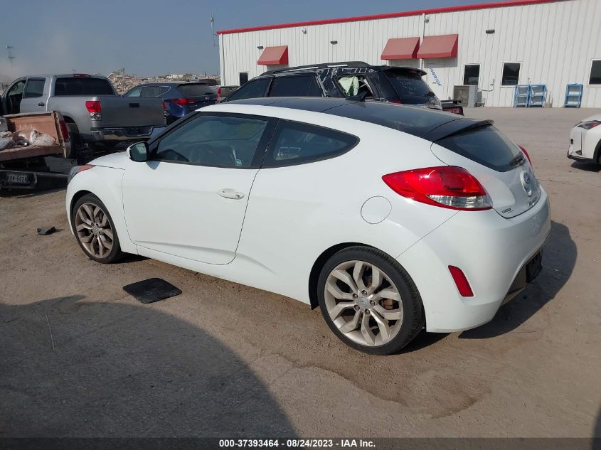 2013 HYUNDAI VELOSTER W/GRAY INT - KMHTC6ADXDU167131