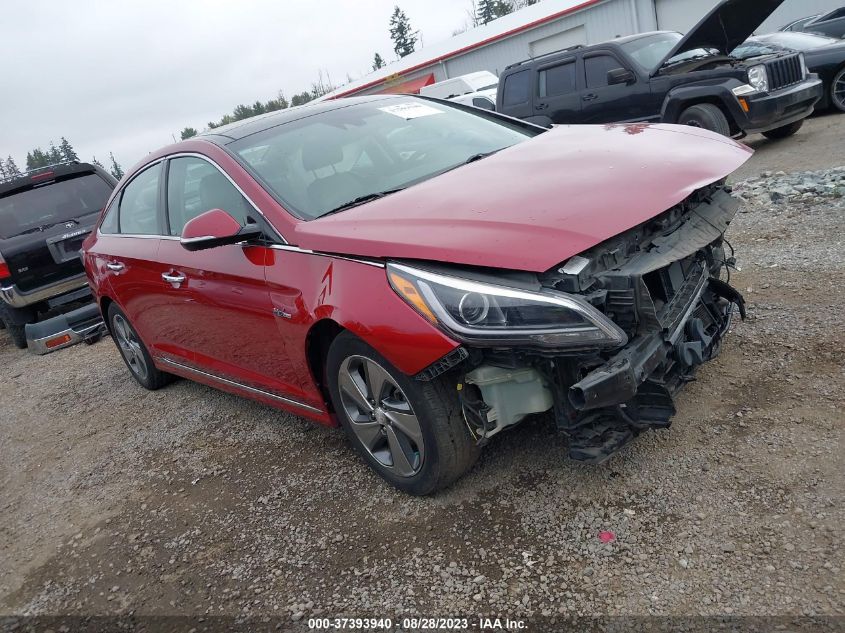 2016 HYUNDAI SONATA HYBRID LIMITED - KMHE34L12GA025846
