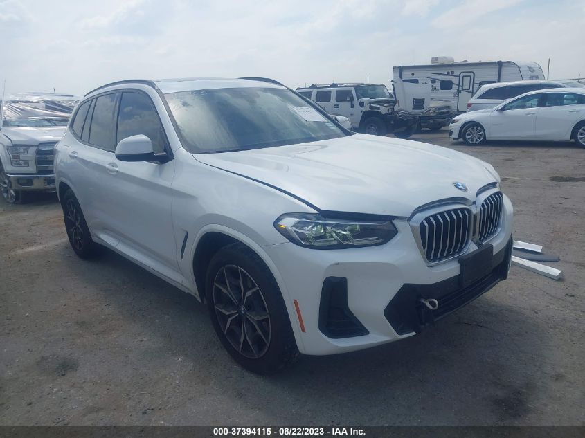 2022 BMW X3 XDRIVE30I - WBX57DP07NN174966