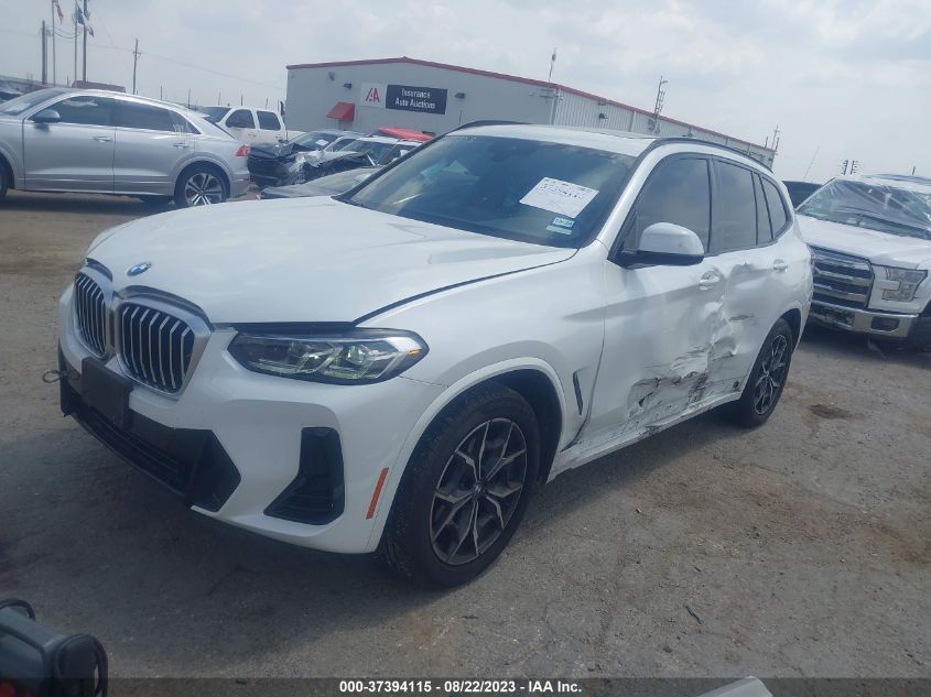 2022 BMW X3 XDRIVE30I - WBX57DP07NN174966