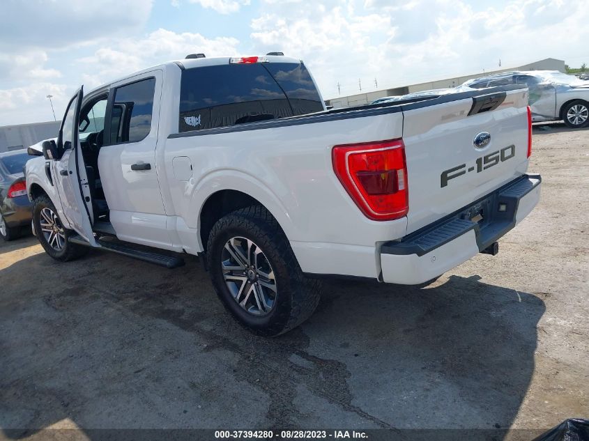 VIN 1FTEW1CP3MFA25125 2021 FORD F-150 XL/XLT/LARIAT