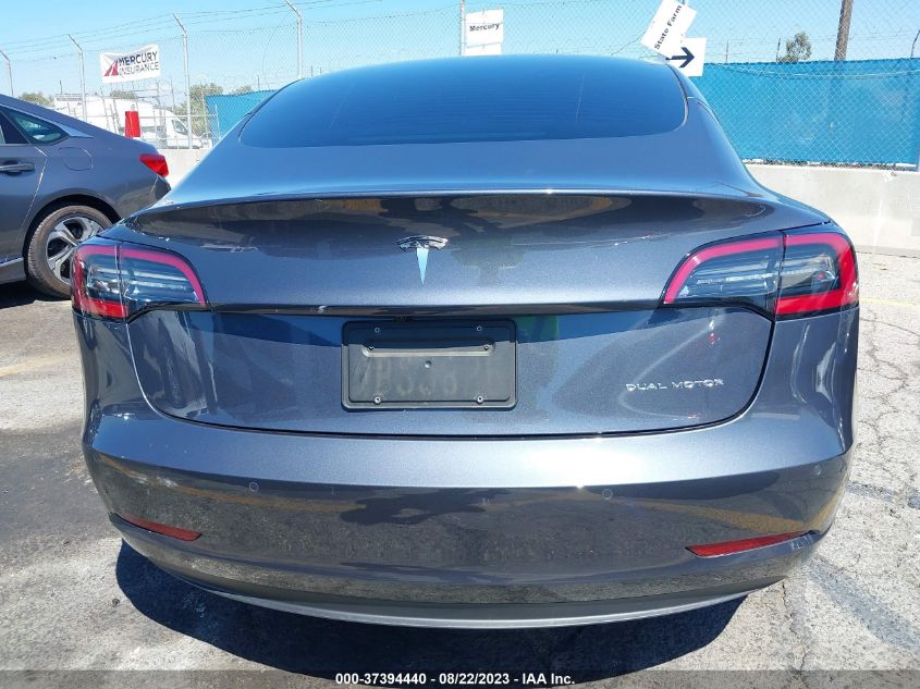 2022 TESLA MODEL 3 LONG RANGE - 5YJ3E1EB8NF275445