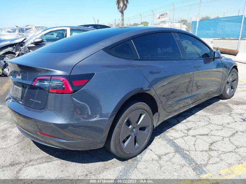 2022 TESLA MODEL 3 LONG RANGE - 5YJ3E1EB8NF275445