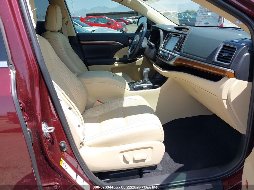 2019 TOYOTA HIGHLANDER HYBRID LIMITED - 5TDDGRFHXKS061628