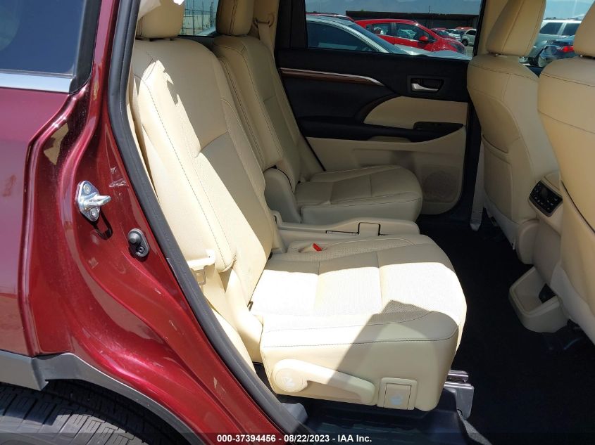 2019 TOYOTA HIGHLANDER HYBRID LIMITED - 5TDDGRFHXKS061628