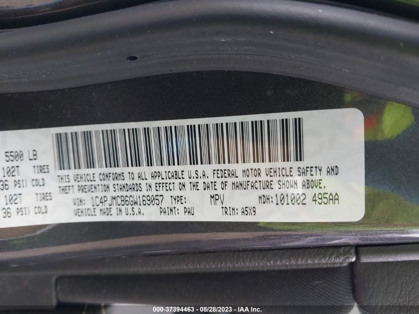 2016 JEEP CHEROKEE LATITUDE - 1C4PJMCB6GW169057