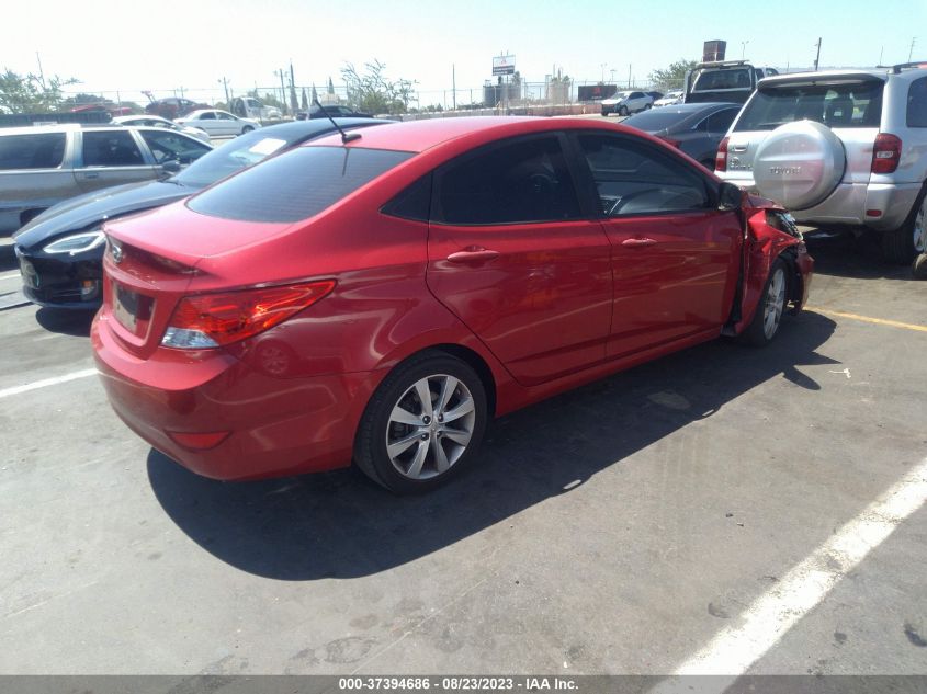 2013 HYUNDAI ACCENT GLS - KMHCU4AE7DU442027
