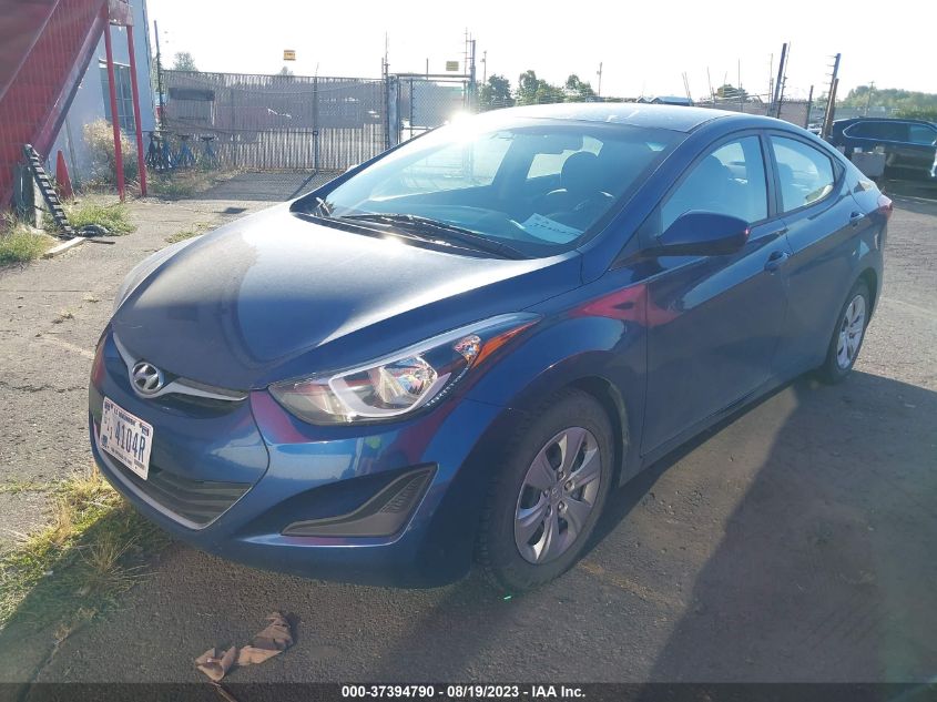 2016 HYUNDAI ELANTRA SE - 5NPDH4AE6GH710514