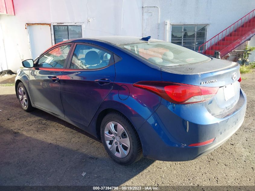 2016 HYUNDAI ELANTRA SE - 5NPDH4AE6GH710514