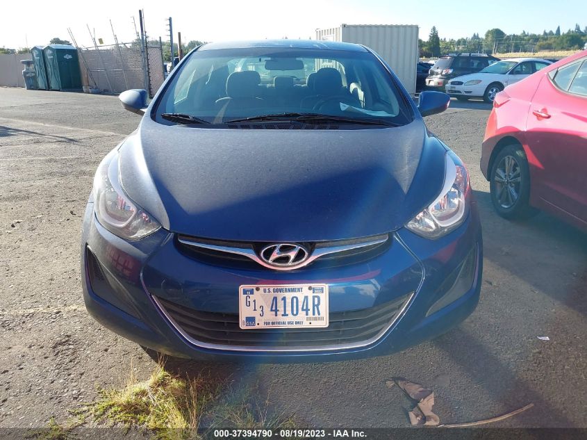2016 HYUNDAI ELANTRA SE - 5NPDH4AE6GH710514