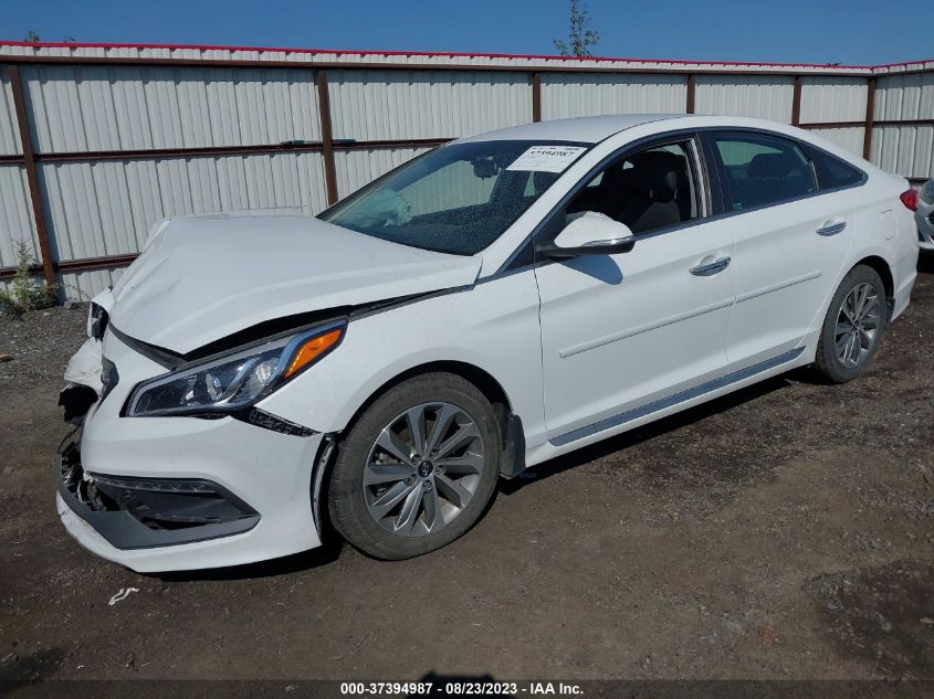 2016 HYUNDAI SONATA 2.4L SPORT - 5NPE34AF4GH335816