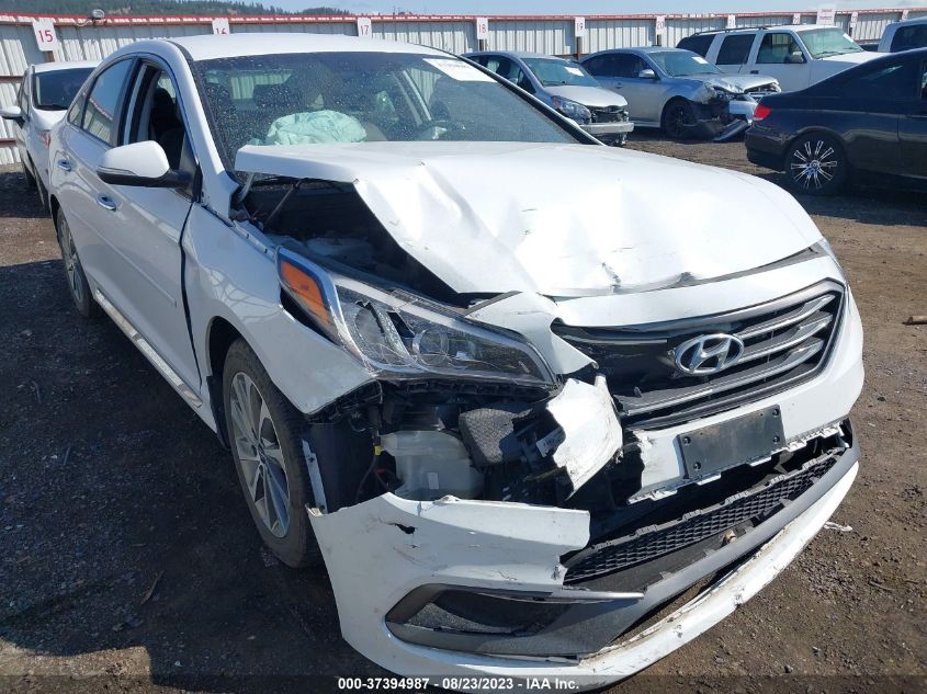 2016 HYUNDAI SONATA 2.4L SPORT - 5NPE34AF4GH335816