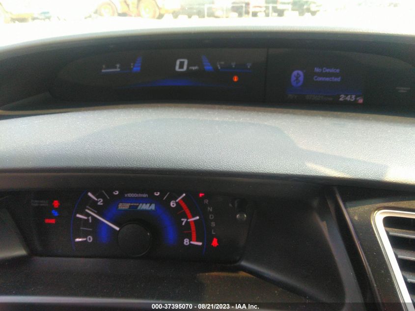 2013 HONDA CIVIC HYBRID - 19XFB4F27DE000126