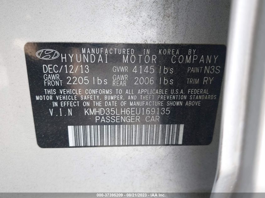 2014 HYUNDAI ELANTRA GT - KMHD35LH6EU169135