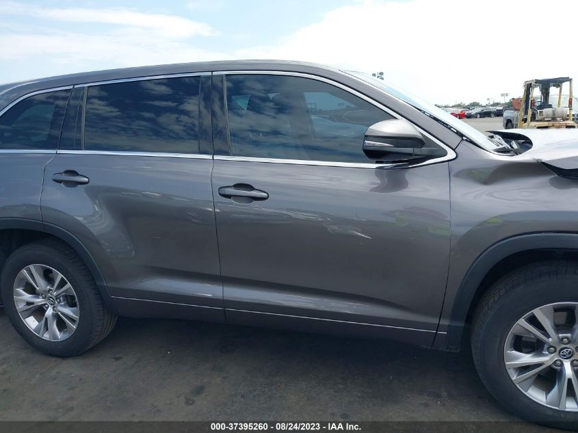 2016 TOYOTA HIGHLANDER LE - 5TDZKRFH5GS180005