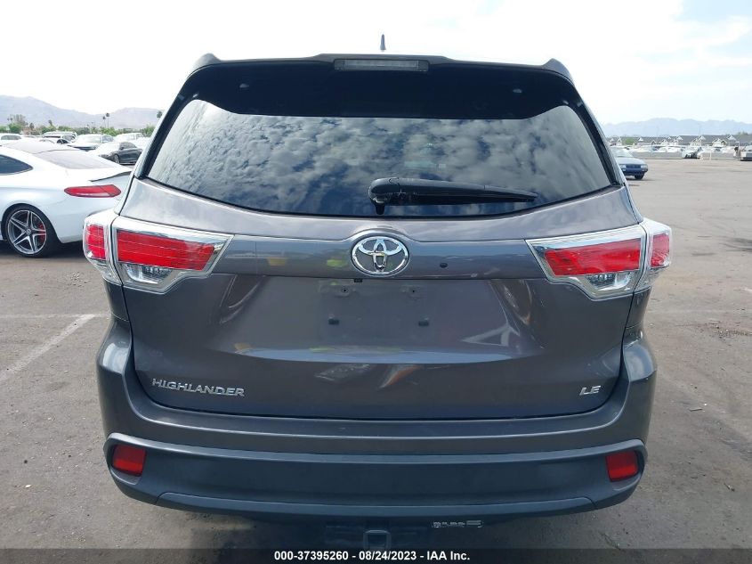 2016 TOYOTA HIGHLANDER LE - 5TDZKRFH5GS180005