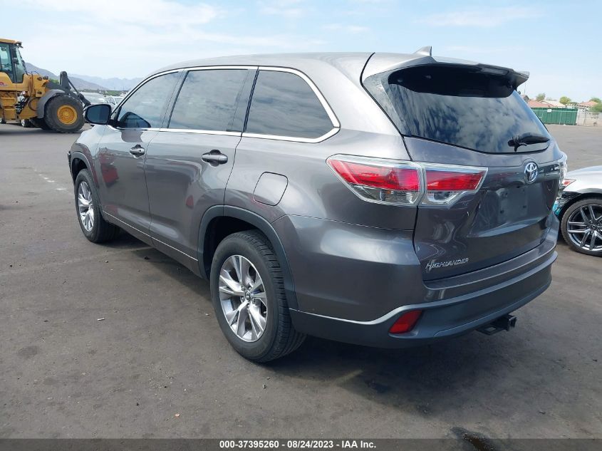 2016 TOYOTA HIGHLANDER LE - 5TDZKRFH5GS180005