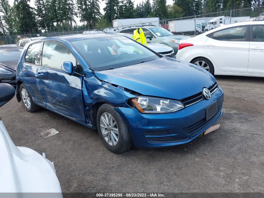 2015 VOLKSWAGEN GOLF TSI S - 3VW917AU6FM093897