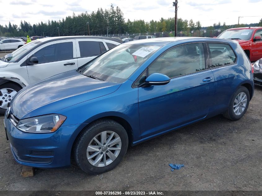 2015 VOLKSWAGEN GOLF TSI S - 3VW917AU6FM093897