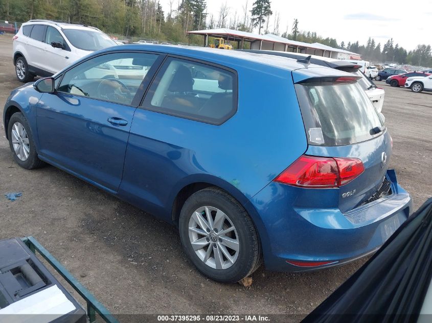 2015 VOLKSWAGEN GOLF TSI S - 3VW917AU6FM093897