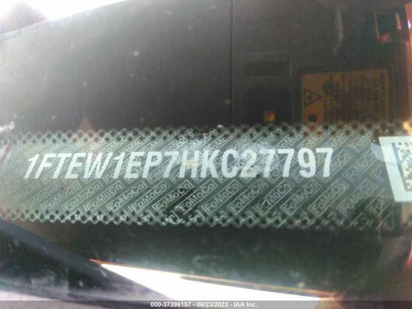 2017 FORD F-150 XL/XLT/LARIAT - 1FTEW1EP7HKC27797