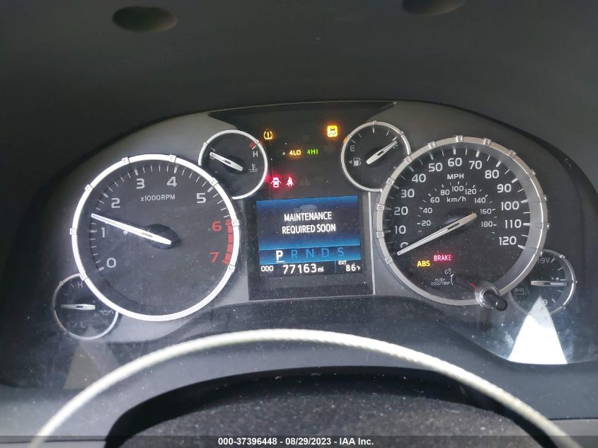 2015 TOYOTA TUNDRA 4WD TRUCK SR/SR5 - 5TFCY5F16FX018991