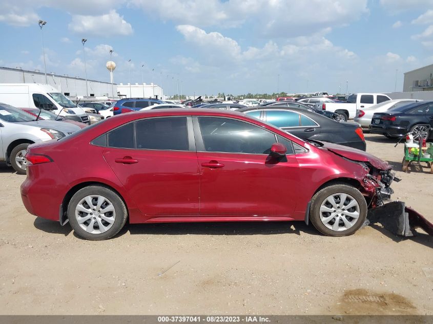 VIN 5YFEPMAE2NP331825 2022 TOYOTA COROLLA LE
