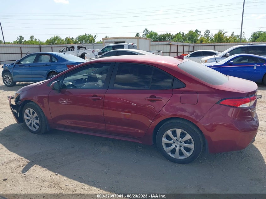 VIN 5YFEPMAE2NP331825 2022 TOYOTA COROLLA LE