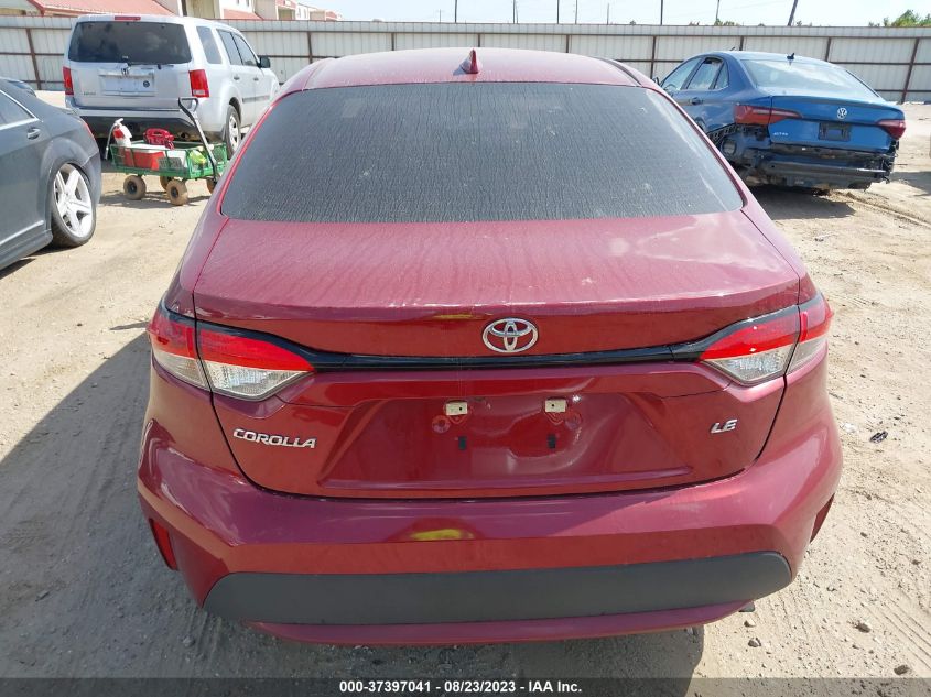 VIN 5YFEPMAE2NP331825 2022 TOYOTA COROLLA LE