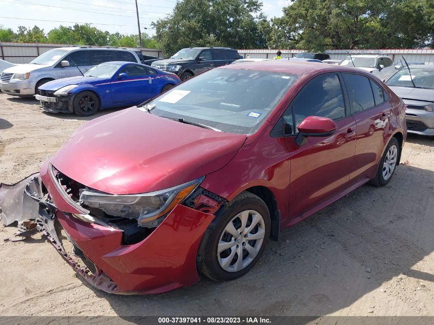 VIN 5YFEPMAE2NP331825 2022 TOYOTA COROLLA LE