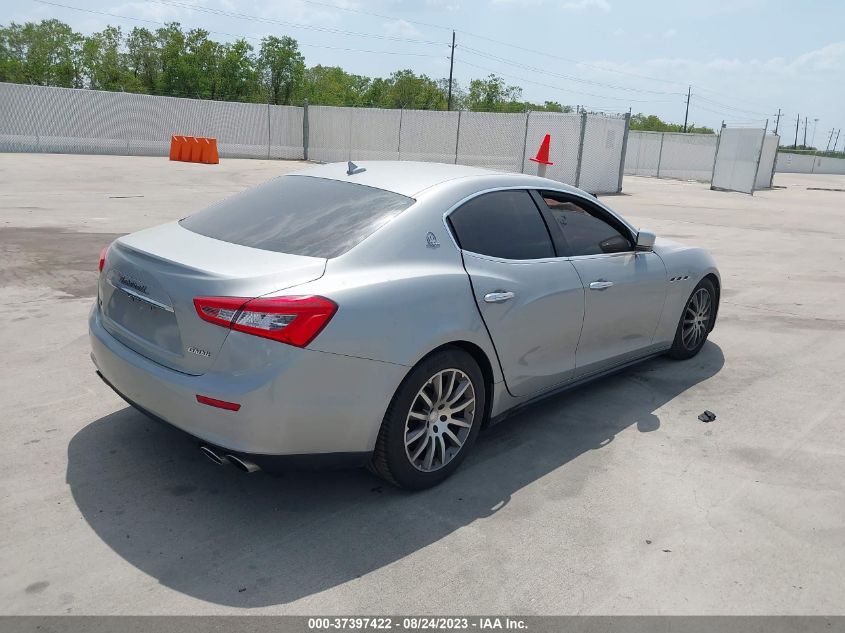 2014 MASERATI GHIBLI S Q4 ZAM57RTA9E1090563