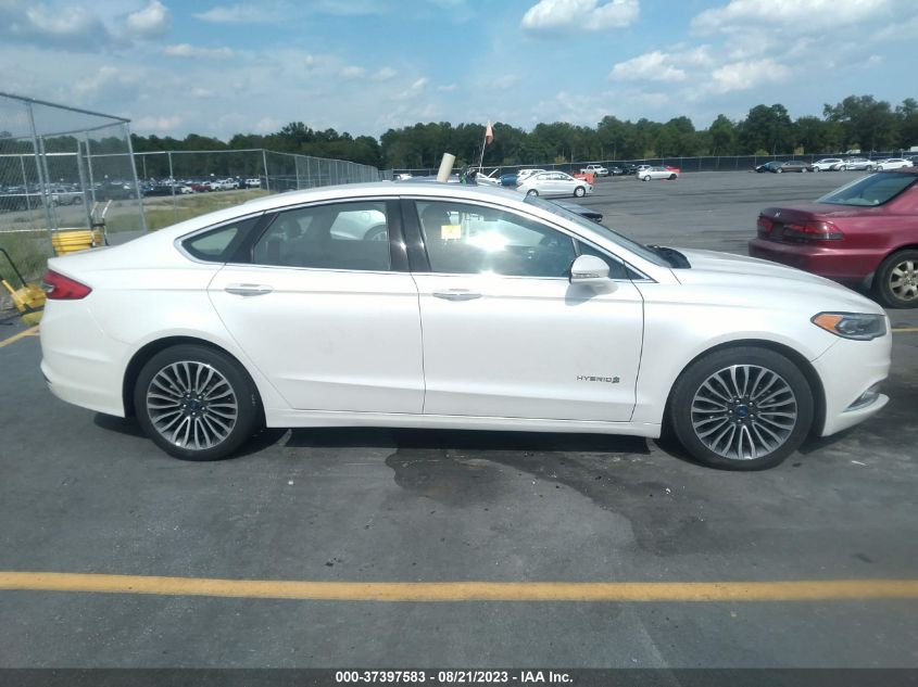 2017 FORD FUSION HYBRID SE - 3FA6P0LUXHR267782