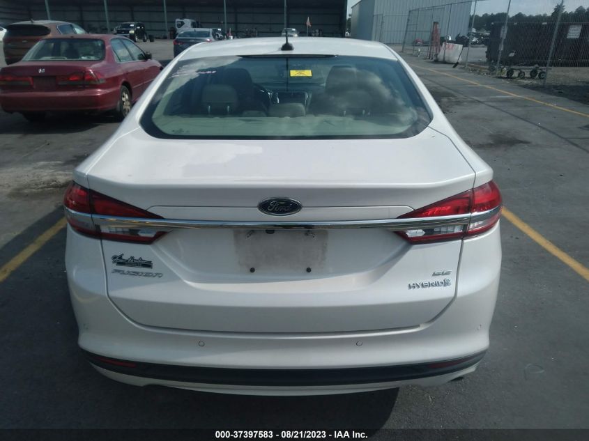 2017 FORD FUSION HYBRID SE - 3FA6P0LUXHR267782