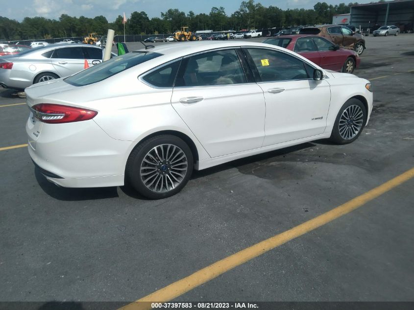 2017 FORD FUSION HYBRID SE - 3FA6P0LUXHR267782