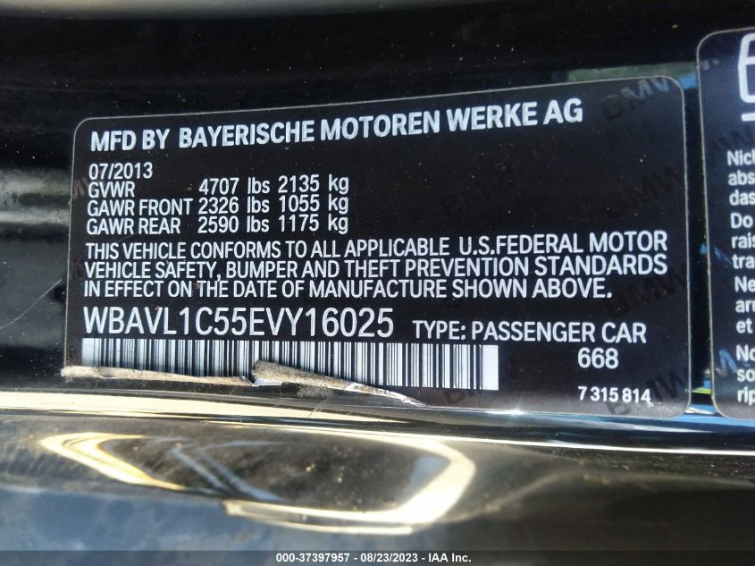 2014 BMW X1 XDRIVE28I - WBAVL1C55EVY16025