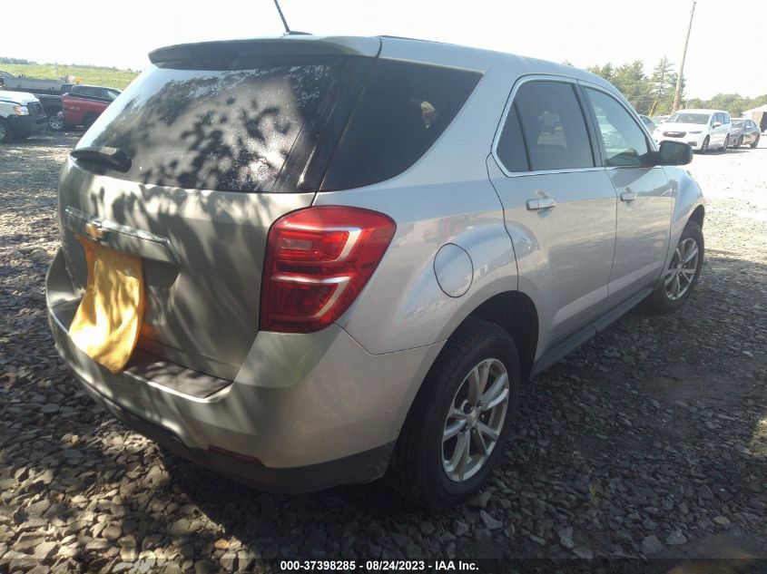 2017 CHEVROLET EQUINOX LS - 2GNFLEEK0H6323662