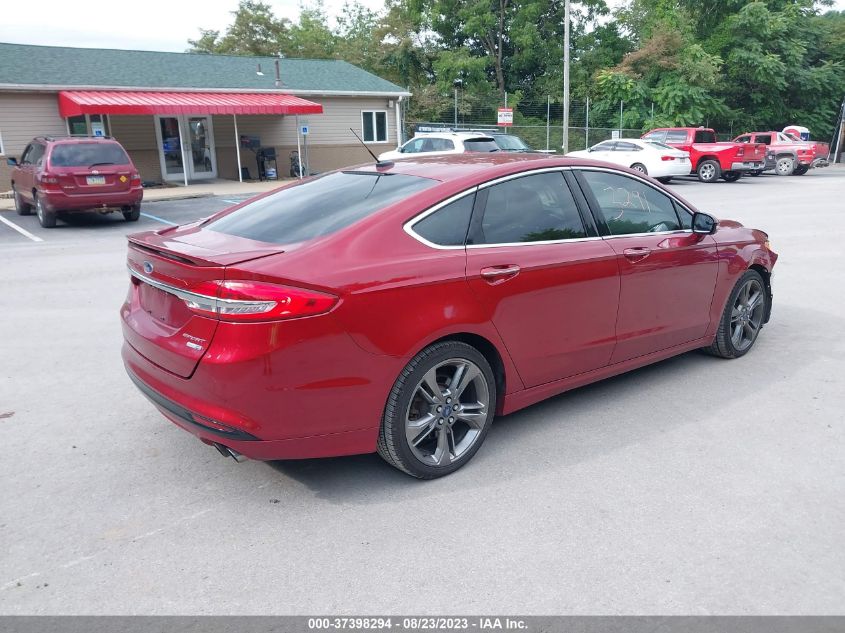 2017 FORD FUSION SPORT - 3FA6P0VP6HR245365