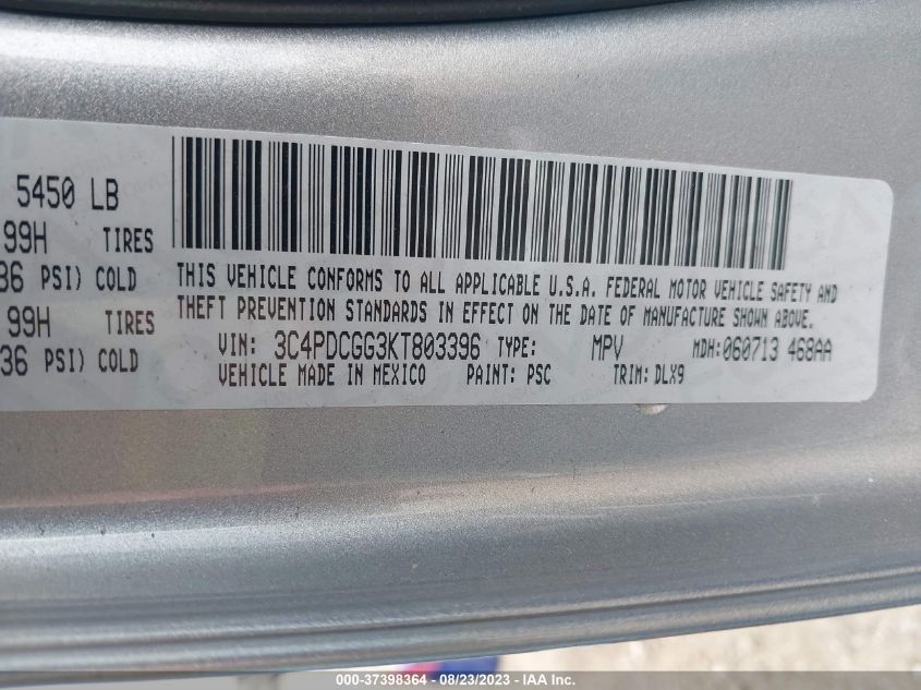 2019 DODGE JOURNEY CROSSROAD - 3C4PDCGG3KT803396