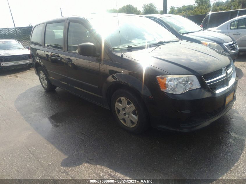 2013 DODGE GRAND CARAVAN AMERICAN VALUE PKG - 2C4RDGBG4DR588110