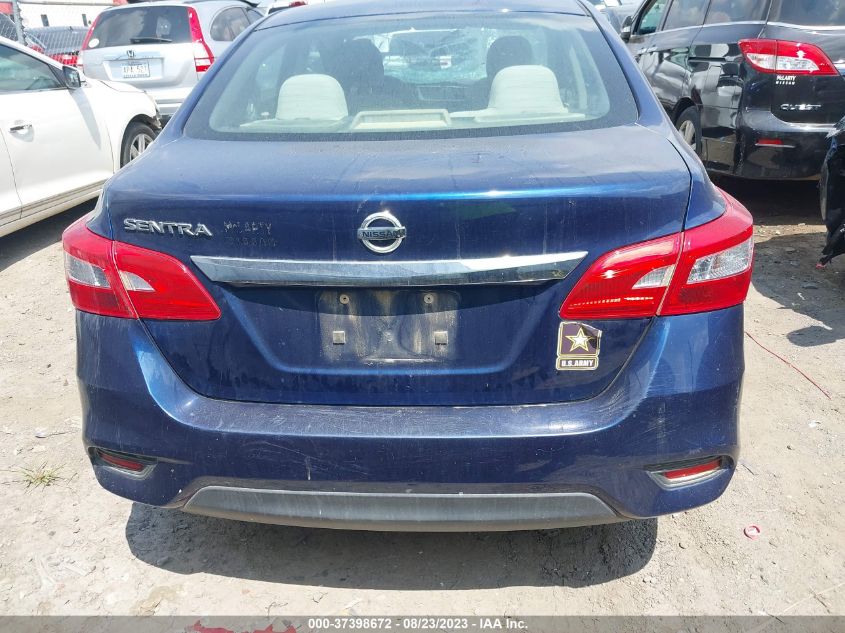 2016 NISSAN SENTRA S - 3N1AB7AP9GY228536